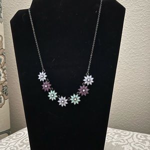 Beautiful 22” Length Floral Necklace